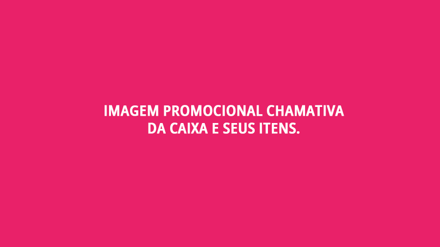 Imagem da Caixa de Schrödinger Biomas do mundo com alguns de seus itens aparecendo em destaque como os jogos e o planner. Está escrito "faça parte do Doppelgang e ganhe um universo de vantagens"
